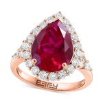 EFFY Collection 루비 다이아몬드 반지 로즈 Ruby 17238735