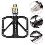 수르티크리 로드 바이크 페달 산악 자전거 퀵 릴리스 비슬립 초경량 9 16 3 베어링 디자인 BMX MTB 사이클링 페달용