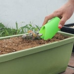 플라스틱 화분컵삽 텃밭 분갈이 화분 컵삽