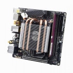 일체형 1U 슬림 ITX 에어콘 라디에이터 115X 팬 구리 히트파이프 PWM 온도제어 1200CPU