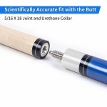 풀 큐 58 큐 스틱 프로 당구 팬을 위한 캐나다 메이플 우드 스틱 세트 18-21온스