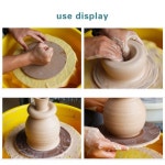 2pcs 도자기 턴테이블 패드 섬유판 나무 팔레트 DIY 점토 도구 모델링 세라믹 작품 건조 MDF Cru