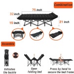 대형 캠핑 침대 접이식 매트와 캐리어백이 야외 여행 캠프 해변 휴가용 헤비 듀티 수면 침대