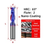 Tooleye 카바이드 엔드 밀 4 플루트 밀링 커터 절삭 공구 CNC Maching 코팅 스테인레스 스틸 금속 용 플랫 HRC65