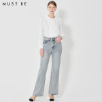 머스트비 머스트비 베이직 워싱 배기핏 데님팬츠