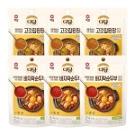 CJ CJ CJ 다담 고깃집된장찌개양념 다담 바지락 순두부찌개양념 6개 130g