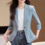 블랙퀸 아비앙 배색포켓 7부 자켓 blk003254
