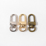 가죽공예 국산 최고품질 미니자물통 개고리 가방고리 키링고리 열쇠고리 가방부자재 니켈 1개