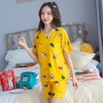 여성 여자 여름 반팔 잠옷 홈웨어 파자마 원피스 상하세트 수면잠옷