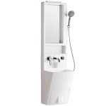 캠핑카 샤워기 수전 차박 일체형 차박 욕실 간이 PVC 유형 B 샤워기가 없는 욕실 캐비닛