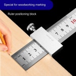 슬라이드 스톱이 스크라이빙 눈금자 알루미늄 목공 마킹 게이지 15 20 30 H4GE