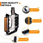 산악 자전거 페달 로드 MTB 플랫 미끄럼 방지 경량 알루미늄 합금 9 16 로드 마운틴 BMX MTB 페달