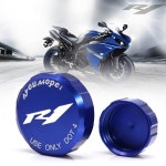 호환CNC 알루미늄 후면 전면 브레이크 유체 저장소 캡 실린더 커버 바이크 R1 20 21 YZFR1 2009