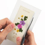 프레스코21 책갈피 만들기 압화 책갈피 꽃책갈피 북마크 캘리그라피 프레스코21 고양이 버베나 디자인