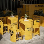 감성 드럼통 테이블 의자 술집 포차 카페 인테리어