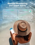 고비라이프 Wi-Fi 게이트웨이 온도계 원격 APP 알림 알림이 실외 무선 온도 습도 센서 모니터 1312피트 400m 모니터링 범위 IP 65 방수 H5107