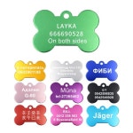 2pcs 맞춤형 조각 애완 동물 고양이 이름 태그 개 ID 칼라 Anti-lost Nameplate Puppy Custom Pendant
