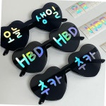 갓샵 홀로그램 오늘생일 안경 하트 생일 파티 선글라스