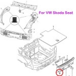 20pcs 자동 헤드 라이닝 지붕 후면 바디 패널 클립 아우디 좌석 레온 2 MK3 이비자 6l 5f Mk1 Exeo Ateca 6