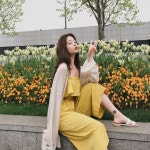 무지 여자 밴딩 끈나시 7부 2컬러 베이직 점프수트