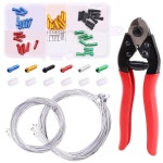 크림프 단자와 엔드 캡이 스핏 스테인리스 스틸 자전거 케이블 커터 브레이크 시프트 키트