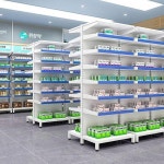 병원 양약대 진료소 미닫이 양약장 단면 약국 약품 진열대 조절 약품 진열대