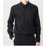 1 1리얼 3가지 방지남성 방수 방유 방오 셔츠캐주얼 정 방지 정교한 디테일 삼방 목 밀착 순색