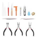 수리를 위한 지퍼 보관 케이스가 포함된 PAXCOO 19Pcs 주얼리 도구 키트
