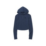 우알롱 기모 Slim soft warmer hood T-shirt -