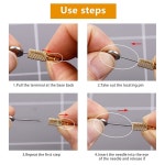 리슈글리 20Pcs 가죽 봉합사 포지셔닝 바늘 DIY 공예 위치 바늘 잠금 핀 스티칭 고정 봉합 솔기 고정용