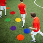 하울 스팟 마커 바닥에 가방 미끄럼 방지 비닐 폴리 도트가 바닥 체육관 농구 축구 스포츠 스피드 민첩성 훈련 댄스 4 72 Inch 60