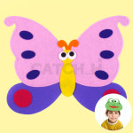 나비 펠트 동물머리띠 구연 동화 연극 역할극놀이