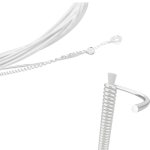 클래식 줄 앨리스 2 세트 6 줄 투명 나일론 일반 장력 게이지 방청 코팅 도금 랩 AC130