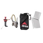 MSR 위스퍼라이트 인터내셔널 컴팩트 멀티 연료 캠핑 배낭 여행용 스토브 With Updated Storage Bag