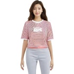 올포유 라운드 스트라이프 원포인트 반팔 티셔츠 ALTRN5146-500