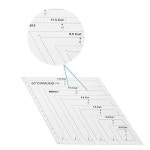 5Pcs 크리에이티브 그리드 퀼팅 템플릿 세트 드로잉 삼각형 45 60도 마름모 롱암 사각 재봉 자 모션 패브릭 랙 패치워크 도구 수제 MB-002 5