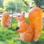 야외토끼조형물 포토존 조각상 장식품 가든 전기식 발광토끼램프 A타입 전기접속타입