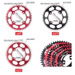 덱카스 원형 체인링 104BCD 40T 42T 46T 48T 50T 52T 좁은 와이드 7 8 9 10 11 12 스피드 체인 라운드 40T Round 40T Round