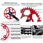 덱카스 원형 체인링 104BCD 40T 42T 46T 48T 50T 52T 좁은 와이드 7 8 9 10 11 12 스피드 체인 라운드 40T