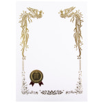 드림디포 금박상장용지 A4 봉황 상 1팩 10장입