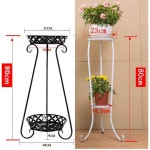 철재 화분 받침대 정리대 거실 진열대 다육이선반 78 클래식화이트 높이78cm