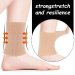 피리우오 2피스 발목 젤 슬리브 패딩 스케이트 양말 보호대 스 가드 피겨 스케이팅 라이딩 하키 롤러 인라인 스키용