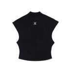 우알롱 우알롱 Dart half neck T-shirt -