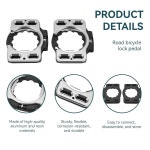 프르디 1쌍 자전거 클리츠 페달 커버 퀵 릴리스 클립 신발 어댑터 컨버터 사이클링 - 스피드플레이 제로 파베 울트라 라이트 액션 X1 X2 X5용