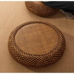 등나무 이불 다다미 시트 쿠션 일본식 침실 명상 명상종 다도 베 F Diameter X 1개 2 Old bronzer