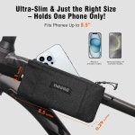 YMNHNB 자전거 프레임 백 - 방수 탑 튜브 가방 스마트폰 카드용 미니멀리스트 보관 파우치 로드 산악 자전거에 적합