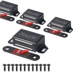 무사이크 캐비닛 자석 30파운드 도어 자석 주방 찬장 옷장 서랍 래치 4팩 4x6 -