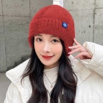 여자 겨울 등산 캠핑 룩 귀달이 니트 비니 모자 코디