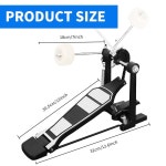 싱글 베이스 드럼 페달 세트 악기용 킥 초급 프로 드러머용 체인 풋 페달