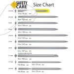 세이프티케어 스테인리스 스틸 550 파라코드 가죽 스티칭 FID 레이스 니들 3 길이 - 1 8 스트링 팩 1개 3 in 3 1 pack